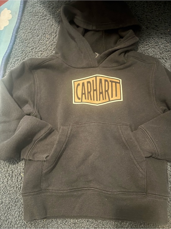 Carhartt Other - Carhartt Black Hoodie with Tan Logo Shield